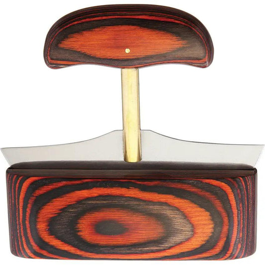 Grohmann Ulu X116SH - Five And Three Quarter Inch Stainless Blade With Five Inch Overall Ulu And Rosewood Display Stand by Grohmann