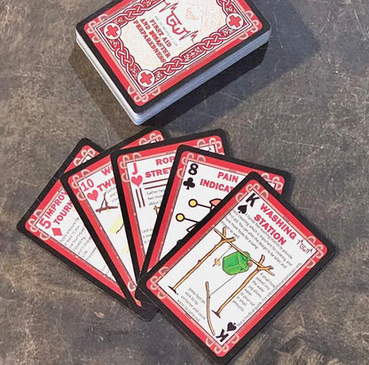 Grim Workshop Playing Cards First Aid - Essential Emergency Preparedness And Field Medicine Reference Deck by Grim Workshop