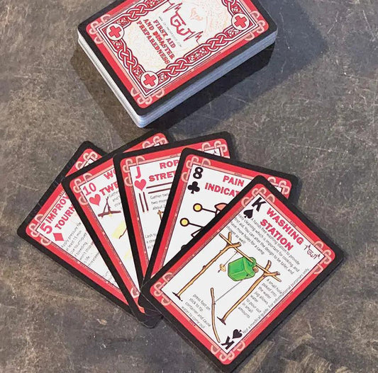 Grim Workshop Playing Cards First Aid - Essential Emergency Preparedness And Field Medicine Reference Deck by Grim Workshop
