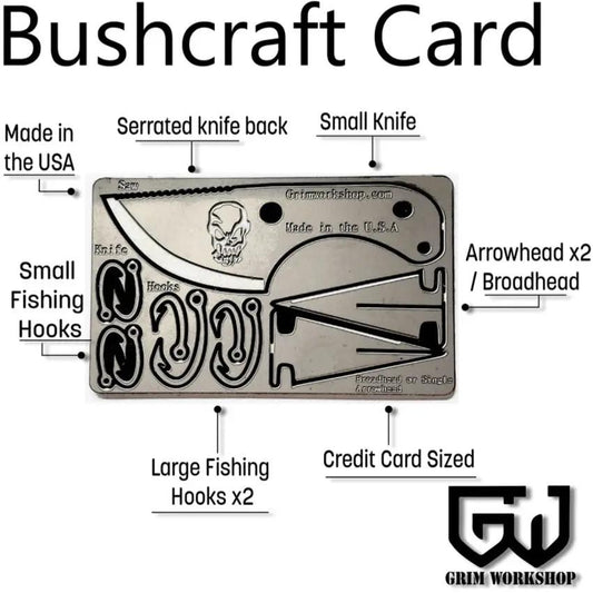 Grim Workshop Bushcraft Card GWBUSHCRD by Grim Workshop
