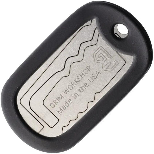 Grim Workshop Lock Pick Dog Tag Necklace - Includes 3 Detachable Lock Pick Tools And Ball Chain Lanyard by Grim Workshop