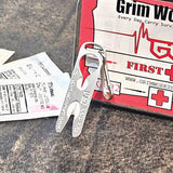 Grim Workshop Tick Remover Micro Tool - Stainless Open And Closed Face Tick Puller For Keychain And First Aid Kit by Grim Workshop