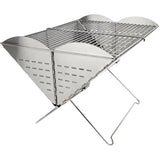 Grilliput Flatpack Portable Grill Large GR-LFPG - Quick 30 Second Setup and Stainless Steel 20x16 Inch Grilling Area by Grilliput
