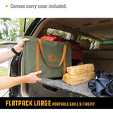 Grilliput Flatpack Portable Grill Large GR-LFPG - Quick 30 Second Setup and Stainless Steel 20x16 Inch Grilling Area by Grilliput