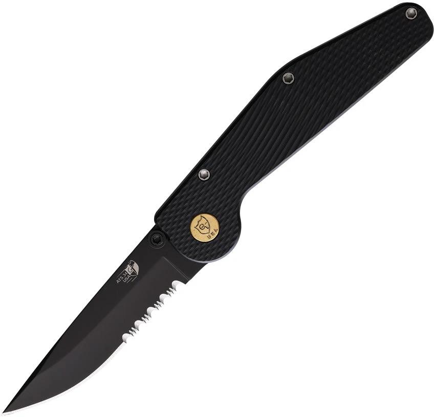 GT KNIVES Auto Button Lock DP Serrated GT104 by GT KNIVES