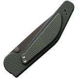 GT Knives Auto Button Lock DP GT111 - Automatic Opening Knife With Brass Push Button And ATS-34 Drop Point Blade by GT KNIVES