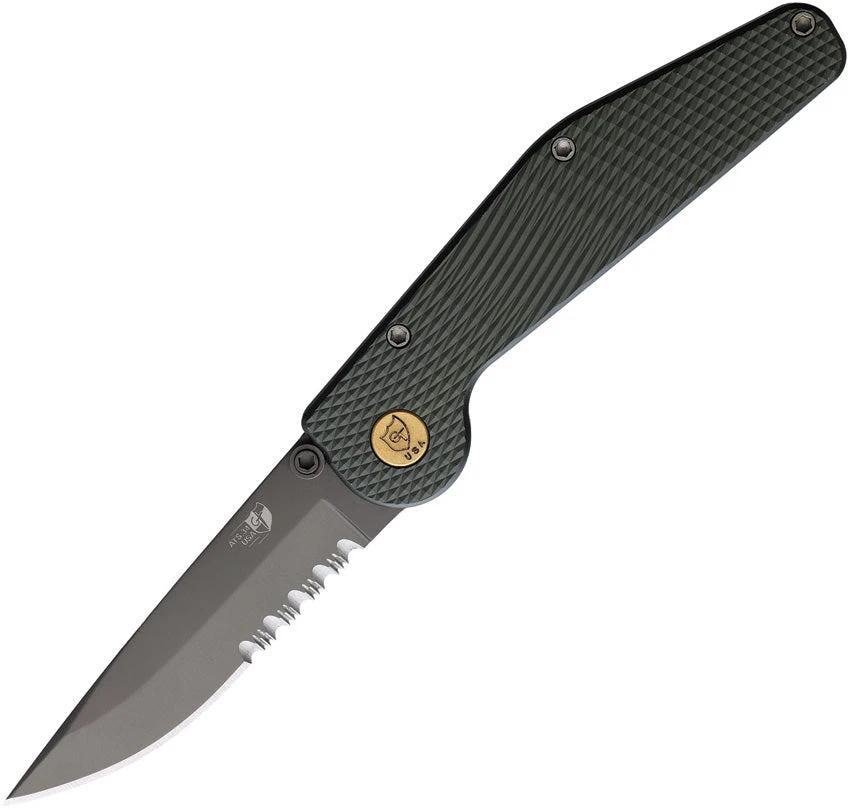 GT KNIVES Auto Button Lock DP Serrated GT112 by GT KNIVES