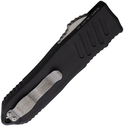 Guardian Tactical Auto Recon 040 OTF Elmax 11-3512 - Automatic Opening OTF Knife With 4 Inch Stonewash Elmax Blade by Guardian Tactical