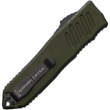 Guardian Tactical Auto Recon 040 OTF Knife - Automatic Opening, Elmax Steel Spear Point Blade, OD Green Handle by Guardian Tactical