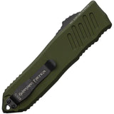 Guardian Tactical Auto Recon 040 OTF - Automatic Opening With Elmax Spear Point Blade OD Green Aluminum Handle by Guardian Tactical