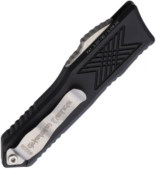 Guardian Tactical Auto GTX025 OTF Black 12-3211 - Elmax Steel Drop Point Blade With Black Aluminum Handle by Guardian Tactical