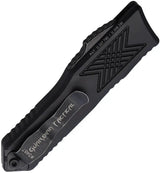 Guardian Tactical Auto GTX025 OTF Tanto Knife Automatic Opening Four Inch Closed Black Elmax Blade by Guardian Tactical