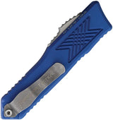 Guardian Tactical GTX025 OTF Auto Knife - Automatic Opening Blue Aluminum Handle Elmax Dagger Blade With Glass Breaker by Guardian Tactical