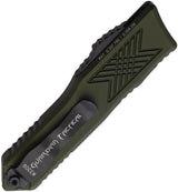 Guardian Tactical Auto GTX025 OTF Knife - Automatic Opening OD Green Aluminum Handle Elmax Drop Point Blade by Guardian Tactical
