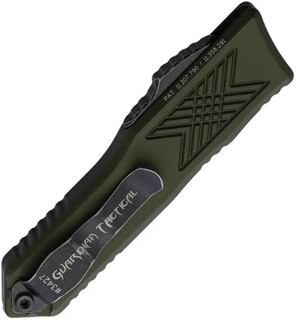 Guardian Tactical Auto GTX025 OTF Knife SW OD 12-8611 - Elmax Blade, Glass Breaker, Aluminum Handle by Guardian Tactical