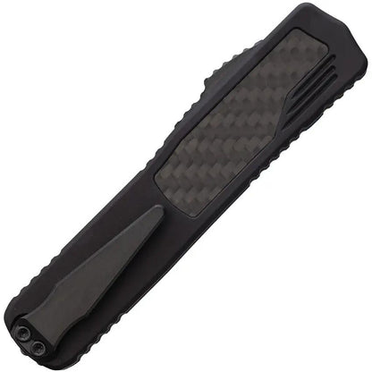 Guardian Tactical Auto Scout OTF - Carbon Fiber Inlay Partially Serrated Elmax Clip Point Blade by Guardian Tactical