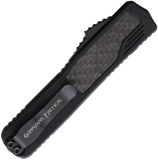 Guardian Tactical Auto Scout D E OTF Knife Black Elmax Blade Carbon Fiber Inlay Aluminum Handle by Guardian Tactical