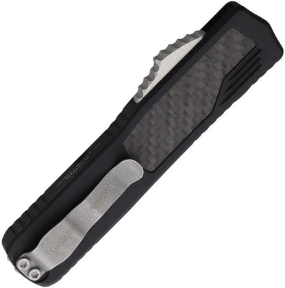 Guardian Tactical Auto Scout OTF - Automatic Opening Dagger with Elmax Blade and Carbon Fiber Inlay by Guardian Tactical
