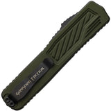 Guardian Tactical Auto Scout OTF - Automatic Opening With OD Green Aluminum Handle And Glass Breaker by Guardian Tactical