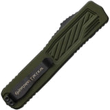 Guardian Tactical Auto Scout OTF Knife - Automatic Opening Elmax Clip Point Blade OD Green Aluminum Handle by Guardian Tactical