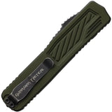 Guardian Tactical Auto Scout OTF Knife - Automatic Opening, 4.5 In Closed, 3.38 In Elmax Clip Point OD Green Aluminum by Guardian Tactical