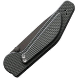 GT Knives Auto Button Lock Tanto Serrate GT312 - Automatic Opening Pocket Knife With Gray Coated ATS 34 Serrated Blade by GT KNIVES