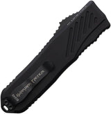 Guardian Tactical Auto Recon 035 G2 OTF Knife - Auto Opening Action MagnaCut Tanto Blade Black Aluminum Handle by Guardian Tactical
