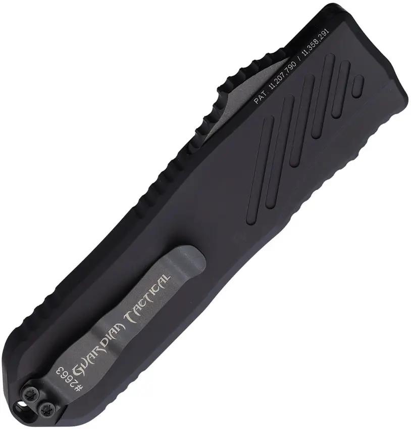 Guardian Tactical Auto Recon 035 G2 OTF - Black MagnaCut Dagger Blade, Automatic Opening, Aluminum Handle by Guardian Tactical