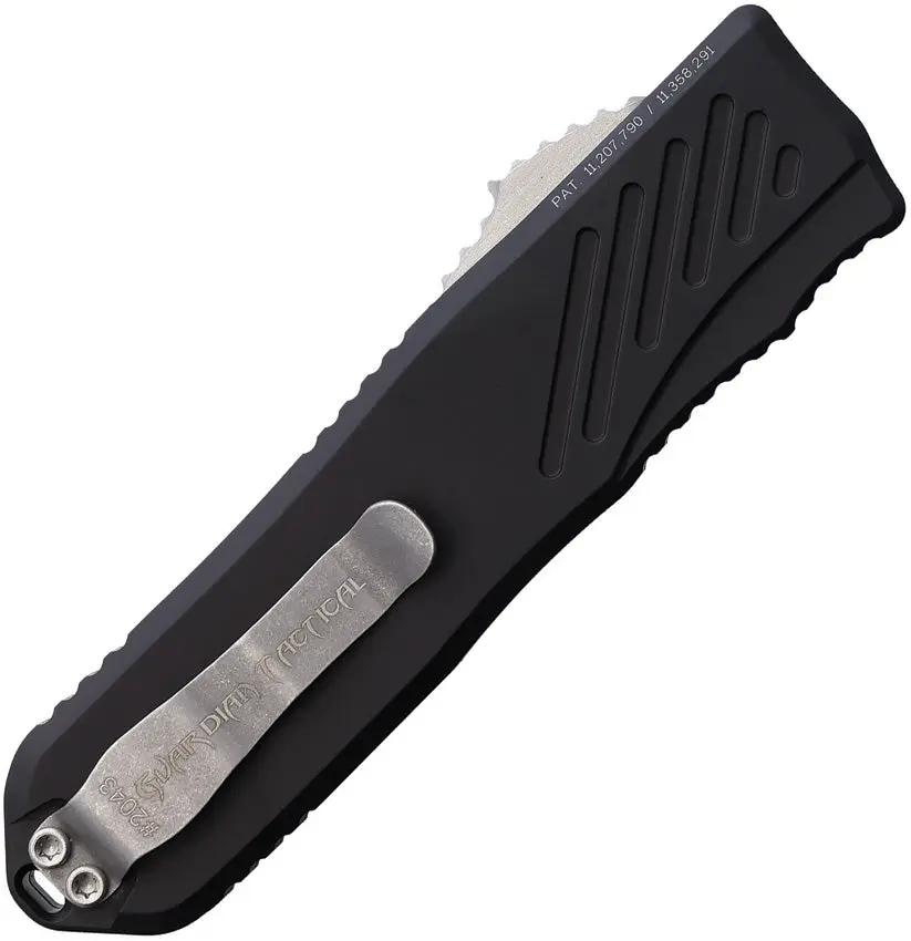 Guardian Tactical Auto Recon 035 G2 OTF Knife - Automatic Opening MagnaCut Spear Point Blade with Partial Serration by Guardian Tactical