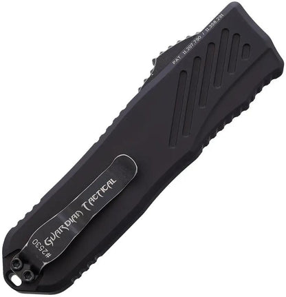 Guardian Tactical Auto Recon 035 OTF Knife - Automatic Opening MagnaCut Black Stonewash Blade by Guardian Tactical