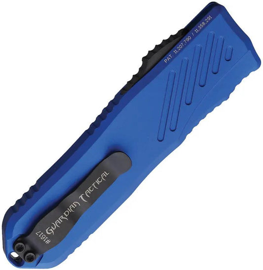Guardian Tactical Auto Recon 035 G2 OTF Knife - Blue Aluminum Handle MagnaCut Tanto Blade by Guardian Tactical