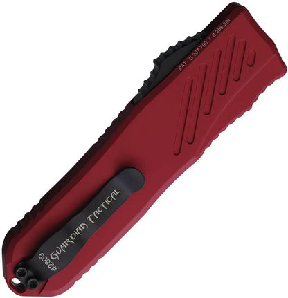 Guardian Tactical Auto Recon 035 G2 OTF Knife - Red Aluminum Handle MagnaCut Steel Blade by Guardian Tactical