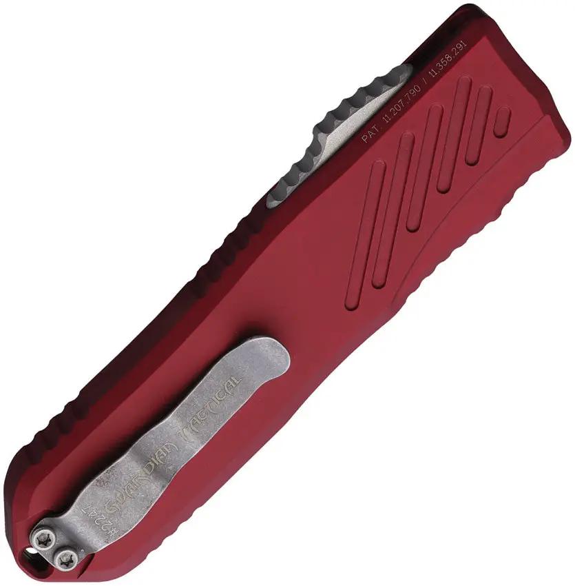 Guardian Tactical Auto Recon 035 OTF Knife - Automatic Opening Red Aluminum Handle with MagnaCut Steel by Guardian Tactical