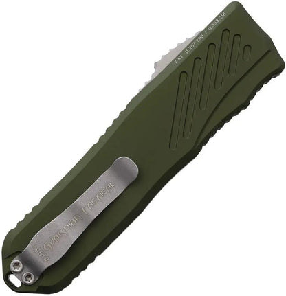 Guardian Tactical Auto Recon 035 G2 OTF - Automatic Opening With MagnaCut Spear Point Blade And OD Green Aluminum Handle by Guardian Tactical