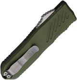 Guardian Tactical Auto Recon 035 OTF Knife - Serrated MagnaCut Steel Spear Point Blade, OD Green Aluminum Handle by Guardian Tactical