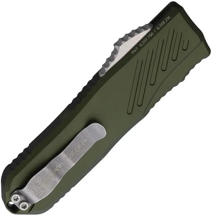 Guardian Tactical Auto Recon 035 OTF - Automatic Opening MagnaCut Steel Tanto Blade OD Green Aluminum Handle by Guardian Tactical