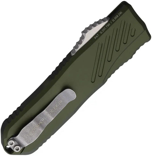 Guardian Tactical Auto Recon 035 OTF - Automatic Opening MagnaCut Steel Tanto Blade OD Green Aluminum Handle by Guardian Tactical