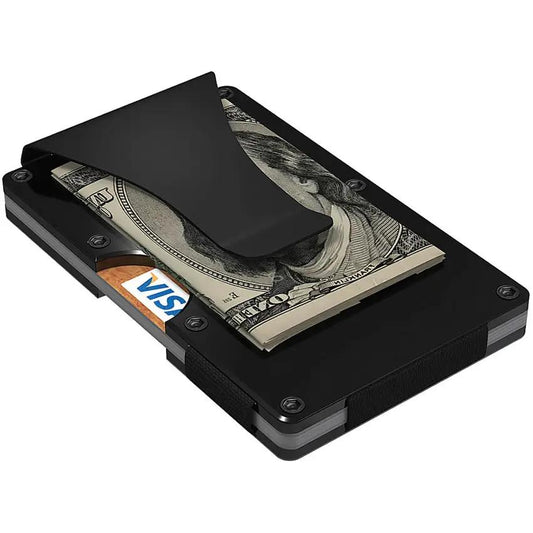 GRID Wallet Black Aluminum Wallet ALUBLK-CLIP by GRID Wallet