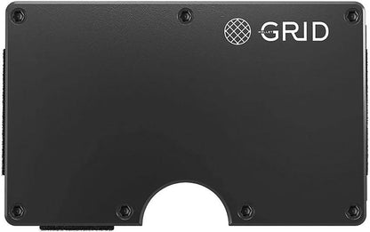 GRID Wallet Gunmetal Aluminum Wallet ALUGM-CLIP by GRID Wallet