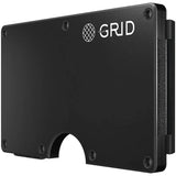 GRID Gunmetal Aluminum Wallet - RFID Blocking, Holds 12 Cards, Includes Money Clip by GRID Wallet