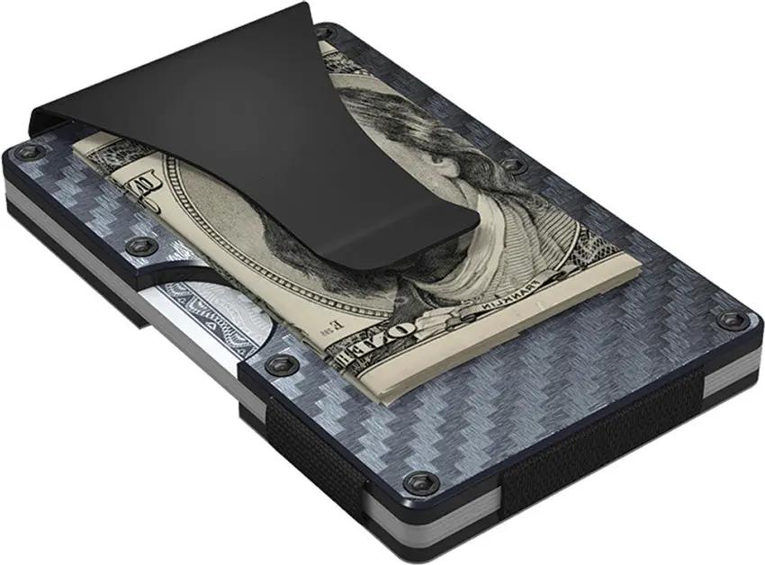 GRID Carbon Fiber Wallet CARBON-CLIP - RFID Protection With Slim Durable Build Quality by GRID Wallet