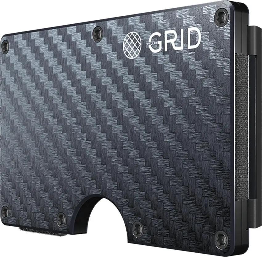 GRID Carbon Fiber Wallet CARBON-CLIP - RFID Protection With Slim Durable Build Quality by GRID Wallet