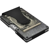 Grid Forged Carbon Fiber Wallet FRGCARBONCLIP - RFID Blocking, 12 Card Capacity, Slim Money Clip by GRID Wallet