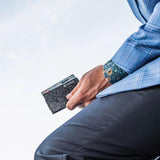 Grid Forged Carbon Fiber Wallet FRGCARBONCLIP - RFID Blocking, 12 Card Capacity, Slim Money Clip by GRID Wallet