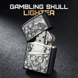 Zippo Gambling Skull Lighter 49183 by Zippo