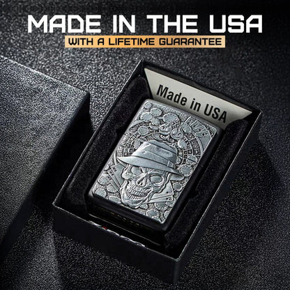 Zippo Gambling Skull Lighter 49183 by Zippo