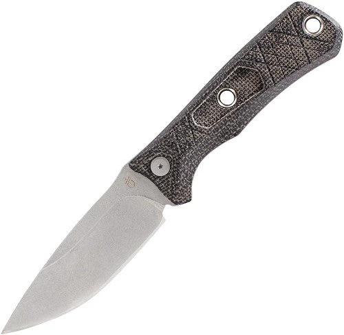 Gerber Convoy Fixed Blade Knife 4 Inch Stonewash 440 Stainless Full Tang Micarta Handle For Outdoorsmen by Gerber