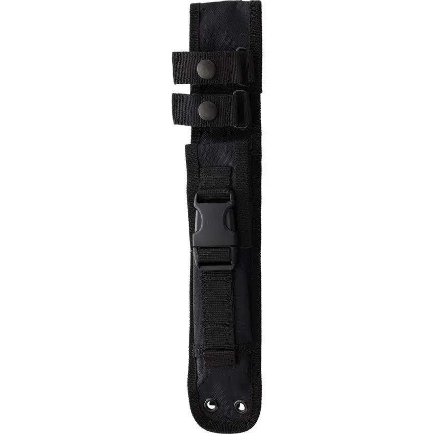 Heretic Knives Nephilim Fixed Blade - Battleworn Elmax Double Edge Knife With Blue Black G10 Handle by Heretic Knives