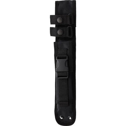 Heretic Knives Nephilim Fixed Blade - Battleworn Elmax Double Edge Knife With Blue Black G10 Handle by Heretic Knives