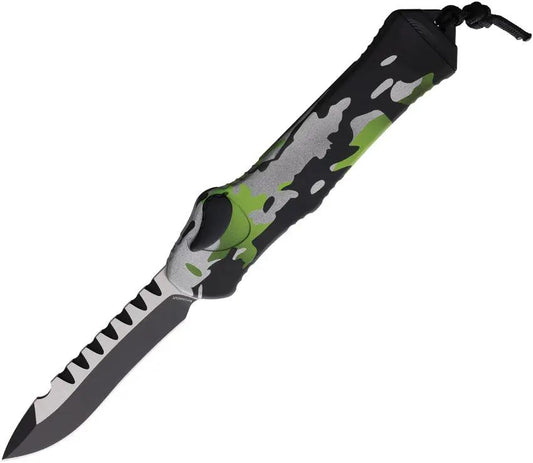 Heretic Knives Auto Hydra OTF Recurve Camo H008-10A-HCAMO by Heretic Knives